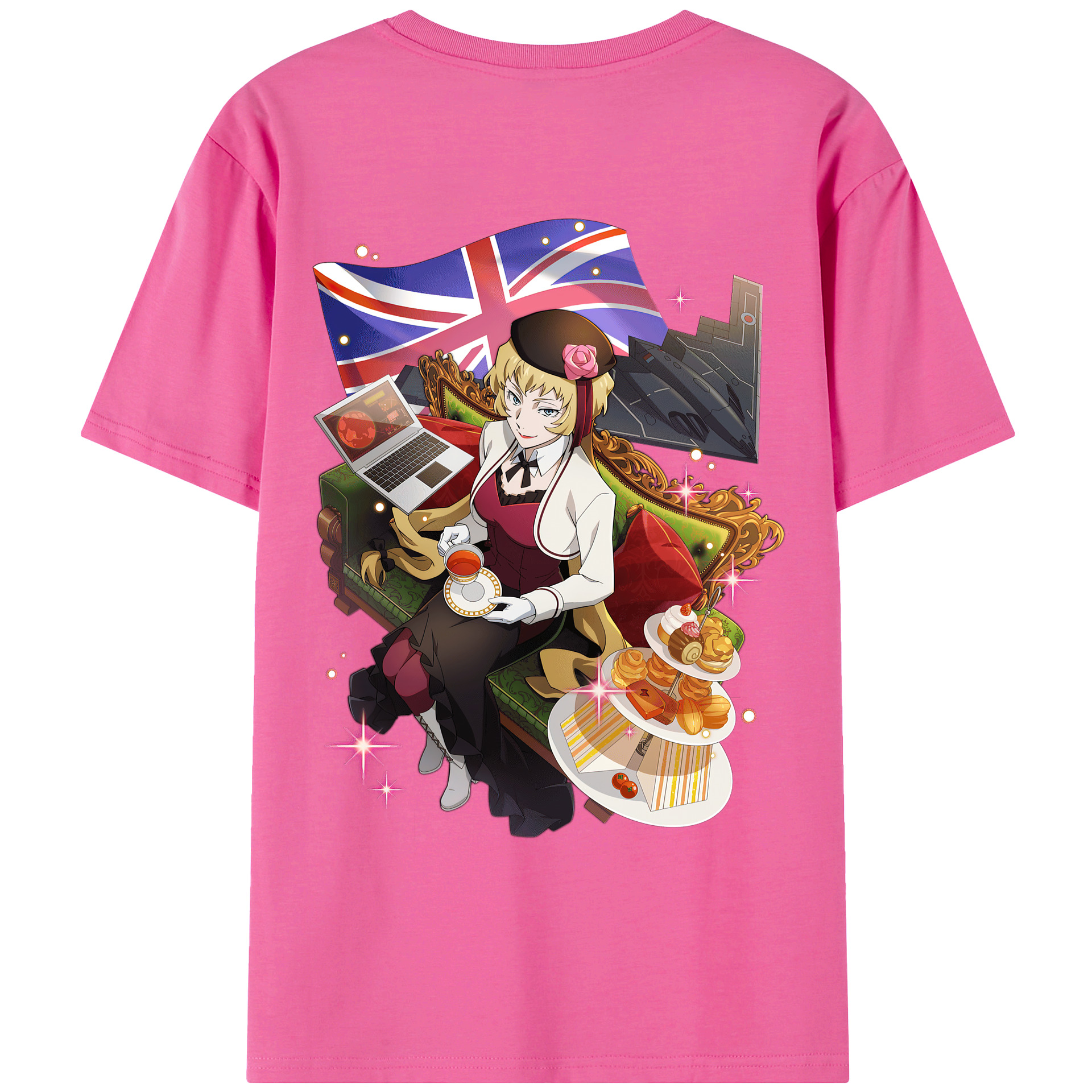 （画像用） 文豪ストレイドッグス Bungo Stray Dogs レディース半袖Tシャツ(バックプリント)